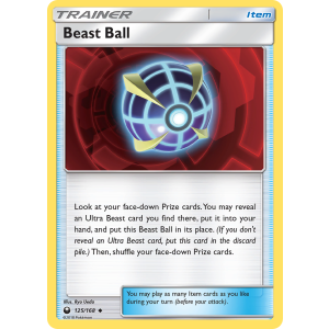 Beast Ball 125/168 Pokemon TCG Sun & Moon Celestial Storm