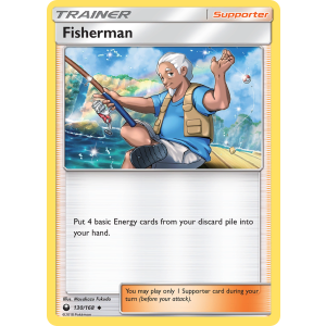 Fisherman 130/168 Pokemon TCG Sun & Moon Celestial Storm