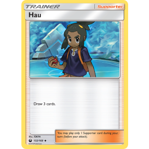 Hau 132/168 Pokemon TCG Sun & Moon Celestial Storm