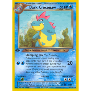 Dark Croconaw 32/105 Pokemon TCG Neo Neo Destiny