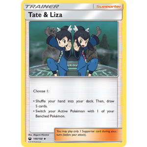 Tate & Liza 148/168 Pokemon TCG Sun & Moon Celestial Storm