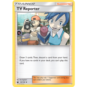 TV Reporter 149/168 Pokemon TCG Sun & Moon Celestial Storm