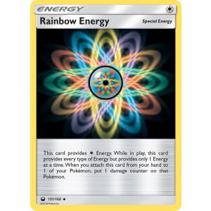 Rainbow Energy 151/168 Pokemon TCG Sun & Moon Celestial Storm