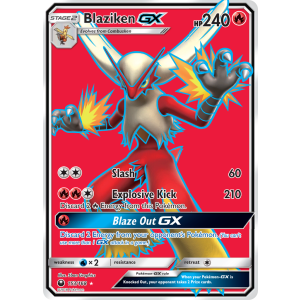 Rare Ultra Blaziken-GX 153/168 Pokemon TCG Sun & Moon Celestial Storm