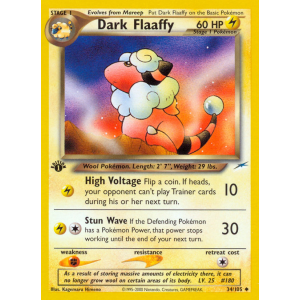 Dark Flaaffy 34/105 Pokemon TCG Neo Neo Destiny