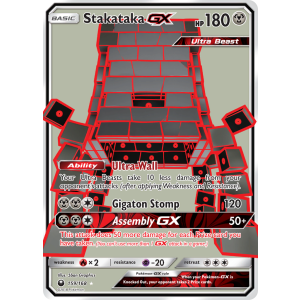 Rare Ultra Stakataka-GX 159/168 Pokemon TCG Sun & Moon Celestial Storm