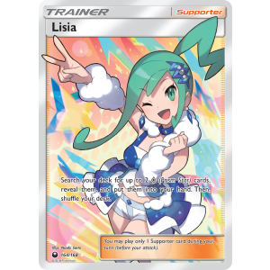 Rare Ultra Lisia 164/168 Pokemon TCG Sun & Moon Celestial Storm