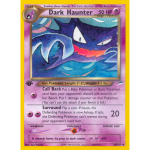 Dark Haunter 36/105 Pokemon TCG Neo Neo Destiny