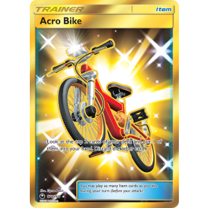 Rare Secret Acro Bike 178/168 Pokemon TCG Sun & Moon Celestial Storm