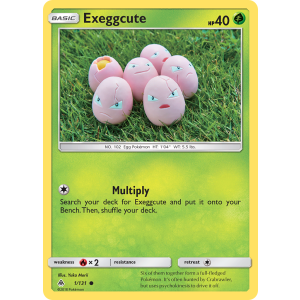 Exeggcute 1/131 Pokemon TCG Sun & Moon Forbidden Light