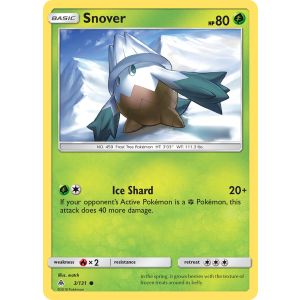 Snover 3/131 Pokemon TCG Sun & Moon Forbidden Light