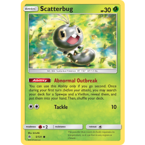 Scatterbug 5/131 Pokemon TCG Sun & Moon Forbidden Light