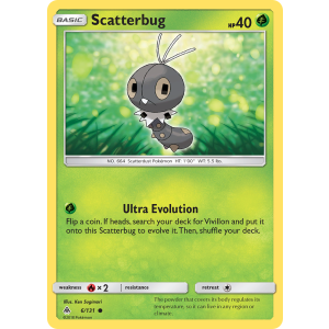 Scatterbug 6/131 Pokemon TCG Sun & Moon Forbidden Light