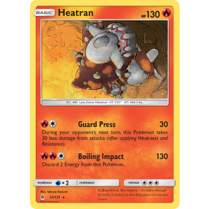 Heatran 13/131 Pokemon TCG Sun & Moon Forbidden Light