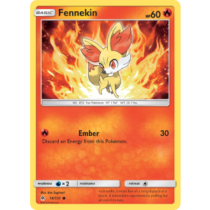 Fennekin 14/131 Pokemon TCG Sun & Moon Forbidden Light