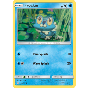 Froakie 22/131 Pokemon TCG Sun & Moon Forbidden Light