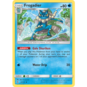 Frogadier 23/131 Pokemon TCG Sun & Moon Forbidden Light