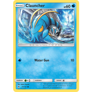 Clauncher 25/131 Pokemon TCG Sun & Moon Forbidden Light