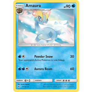 Amaura 27/131 Pokemon TCG Sun & Moon Forbidden Light