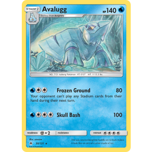 Avalugg 30/131 Pokemon TCG Sun & Moon Forbidden Light