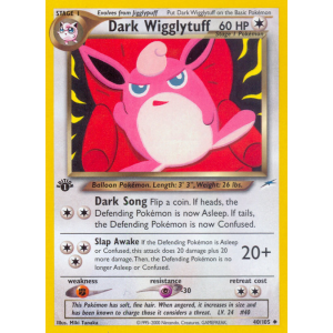 Dark Wigglytuff 40/105 Pokemon TCG Neo Neo Destiny