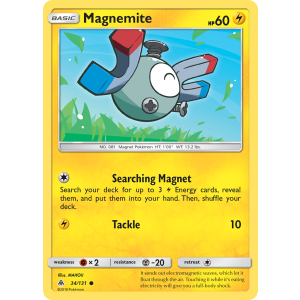 Magnemite 34/131 Pokemon TCG Sun & Moon Forbidden Light