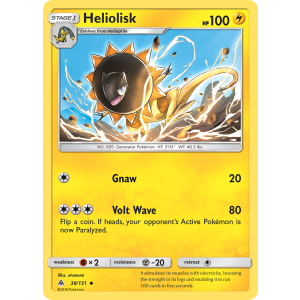 Heliolisk 38/131 Pokemon TCG Sun & Moon Forbidden Light