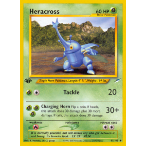 Heracross 41/105 Pokemon TCG Neo Neo Destiny