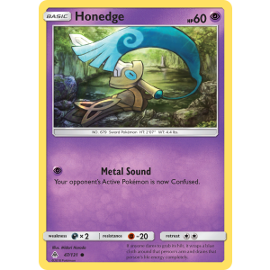 Honedge 47/131 Pokemon TCG Sun & Moon Forbidden Light