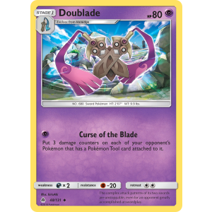 Doublade 48/131 Pokemon TCG Sun & Moon Forbidden Light