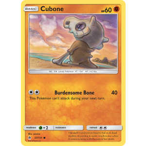 Cubone 57/131 Pokemon TCG Sun & Moon Forbidden Light