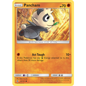 Pancham 65/131 Pokemon TCG Sun & Moon Forbidden Light