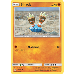 Binacle 66/131 Pokemon TCG Sun & Moon Forbidden Light