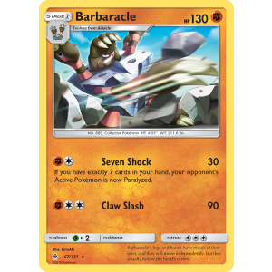 Barbaracle 67/131 Pokemon TCG Sun & Moon Forbidden Light