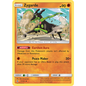 Zygarde 71/131 Pokemon TCG Sun & Moon Forbidden Light