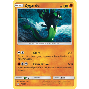 Zygarde 72/131 Pokemon TCG Sun & Moon Forbidden Light