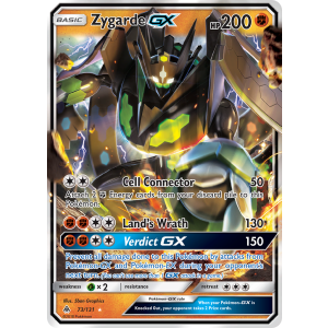 Rare Holo GX Zygarde-GX 73/131 Pokemon TCG Sun & Moon Forbidden Light