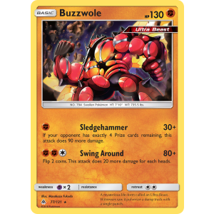 Buzzwole 77/131 Pokemon TCG Sun & Moon Forbidden Light