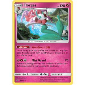 Florges 86/131 Pokemon TCG Sun & Moon Forbidden Light