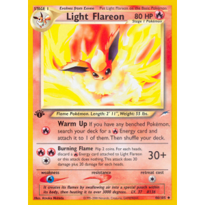 Light Flareon 46/105 Pokemon TCG Neo Neo Destiny