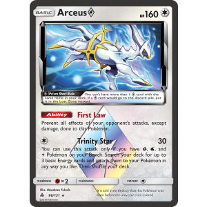 Rare Prism Star Arceus 96/131 Pokemon TCG Sun & Moon Forbidden Light