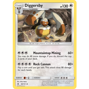 Diggersby 98/131 Pokemon TCG Sun & Moon Forbidden Light