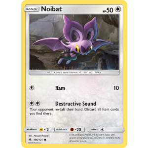 Noibat 100/131 Pokemon TCG Sun & Moon Forbidden Light