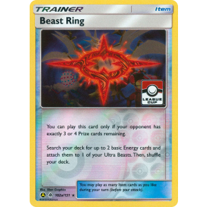 Beast Ring 102a/131 Pokemon TCG Sun & Moon Forbidden Light