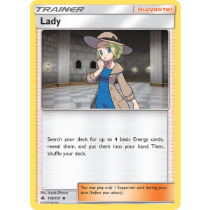 Lady 109/131 Pokemon TCG Sun & Moon Forbidden Light