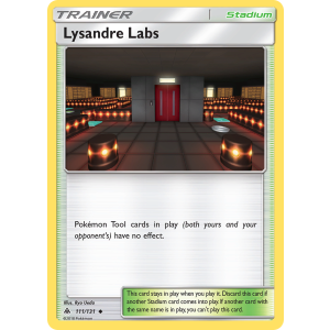 Lysandre Labs 111/131 Pokemon TCG Sun & Moon Forbidden Light