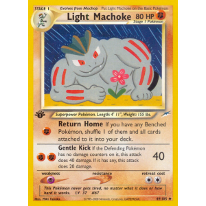 Light Machoke 49/105 Pokemon TCG Neo Neo Destiny