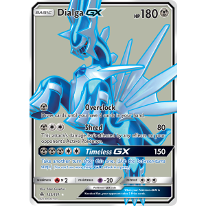 Rare Ultra Dialga-GX 125/131 Pokemon TCG Sun & Moon Forbidden Light