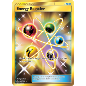 Rare Secret Energy Recycler 143/131 Pokemon TCG Sun & Moon Forbidden Light