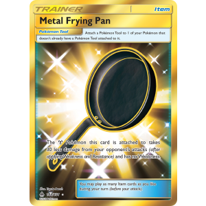 Rare Secret Metal Frying Pan 144/131 Pokemon TCG Sun & Moon Forbidden Light